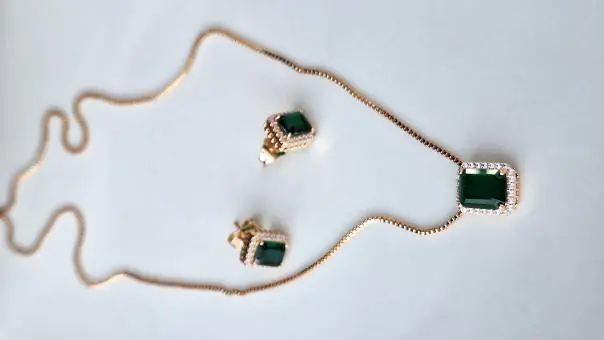 CONJUNTO  BANHADO A OURO 18K OU RÓDIO - Código 16567586313